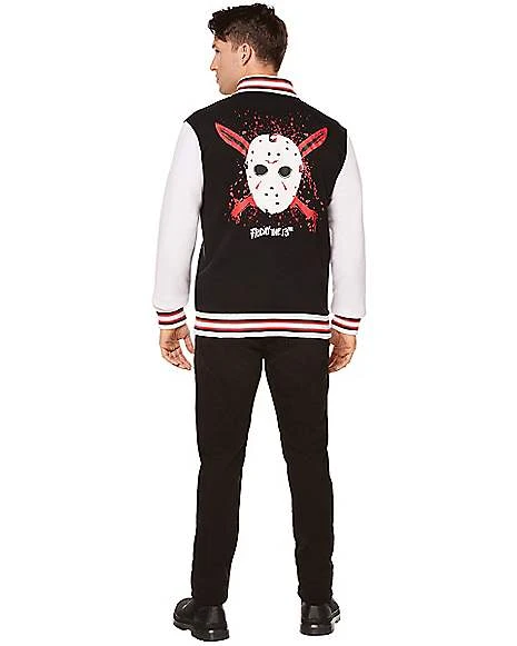 Adult Jason Voorhees Varsity Jacket - Friday The 13th 3 Adult Jason Voorhees Varsity Jacket - Friday The 13th - Image 3