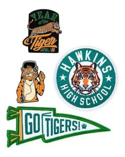 Go Tigers Pin And Patch Set - Stranger Things