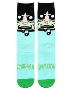 Buttercup Crew Socks - The Powerpuff Girls