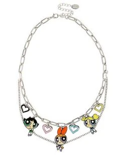 Powerpuff Girls Charm Chain Necklace
