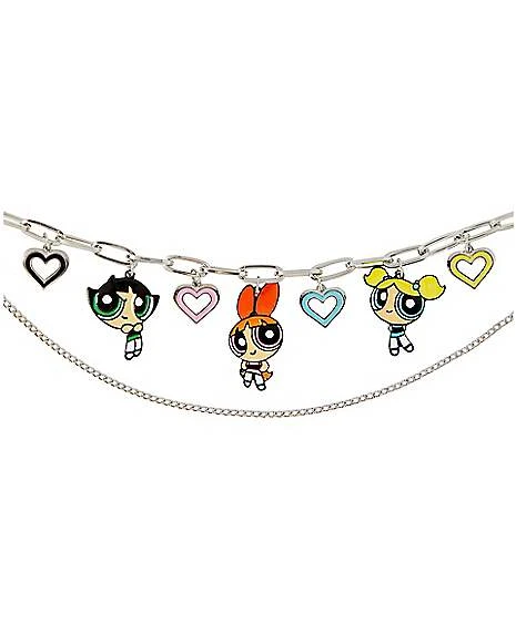 Powerpuff Girls Charm Chain Necklace 2 Powerpuff Girls Charm Chain Necklace - Image 2