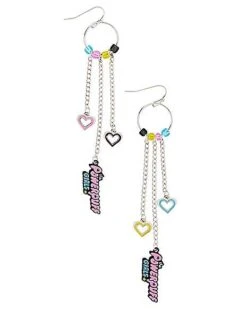 Powerpuff Girls Charm Dangle Earrings
