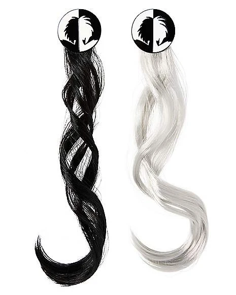 Cruella Faux Hair Clips Set - Disney Cruella 1 Cruella Faux Hair Clips Set - Disney Cruella