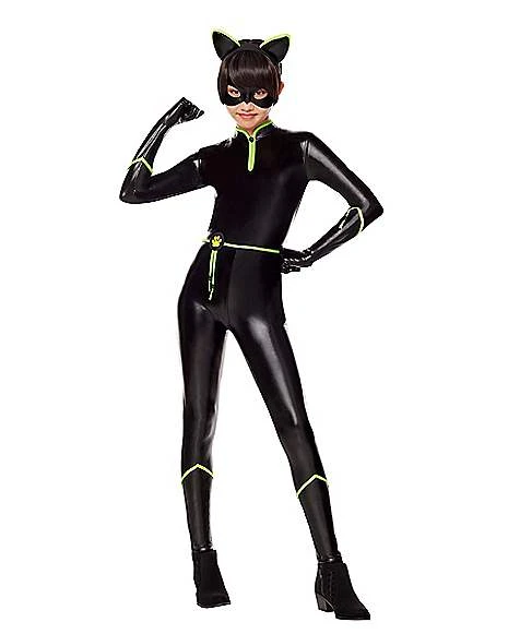 Kids Lady Noire Costume - Miraculous Ladybug 2 Kids Lady Noire Costume - Miraculous Ladybug - Image 2
