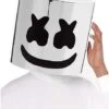 Kids Chrome Marshmello Half Mask