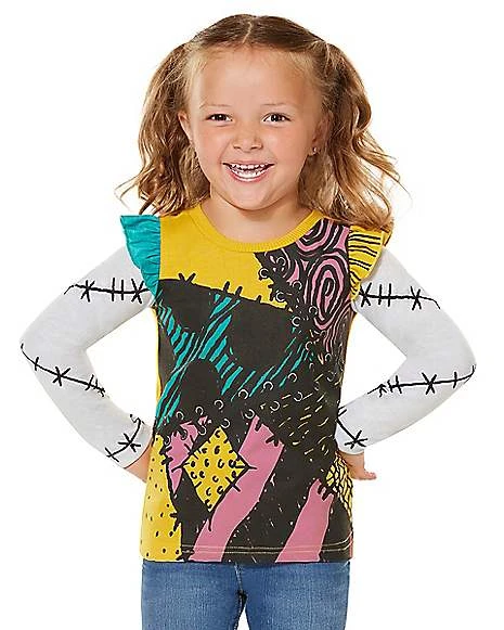 Toddler Sally Long Sleeve T Shirt - The Nightmare Before Christmas 1 Toddler Sally Long Sleeve T Shirt - The Nightmare Before Christmas