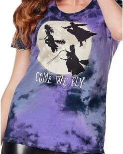 Tie Dye Come We Fly T Shirt - Hocus Pocus 7 Tie Dye Come We Fly T Shirt - Hocus Pocus -Online Halloween Costumes 01601350 d