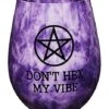 Don't Hex My Vibe Stemless Wine Glass - 22 Oz.