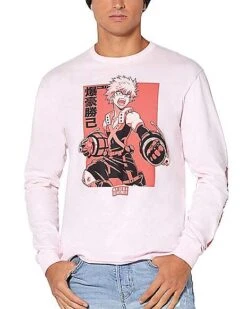 Kacchan Long Sleeve T Shirt - My Hero Academia