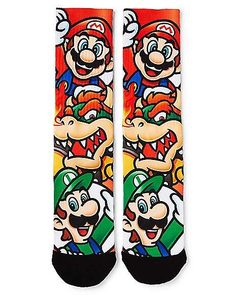 Super Mario Brothers Crew Socks 1 Super Mario Brothers Crew Socks