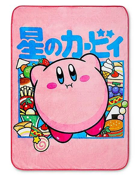 Kirby Food Fleece Blanket 1 Kirby Food Fleece Blanket