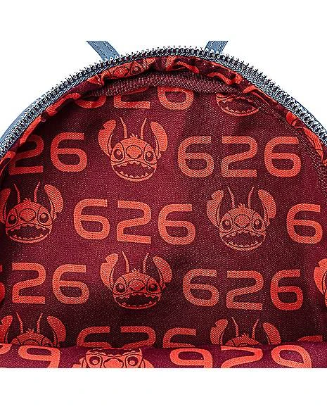 Loungefly 626 Stitch Mini Backpack - Lilo & Stitch 3 Loungefly 626 Stitch Mini Backpack - Lilo & Stitch - Image 3
