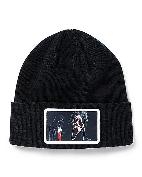 Ghost Face Cuff Beanie Hat - Scream 1 Ghost Face Cuff Beanie Hat - Scream