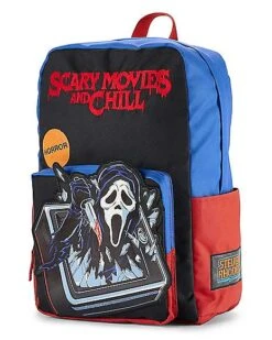 Scary Movies And Chill Ghost Face Backpack - Steven Rhodes -Online Halloween Costumes 03886850 c