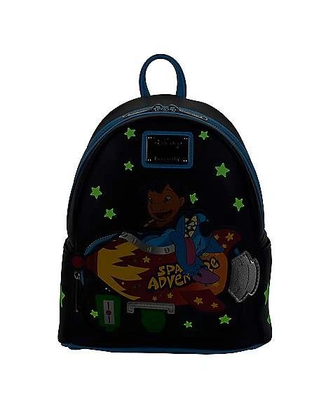 Loungefly Glow In The Dark Space Adventure Mini Backpack - Lilo & Stit 7 Loungefly Glow In The Dark Space Adventure Mini Backpack - Lilo & Stit - Image 7
