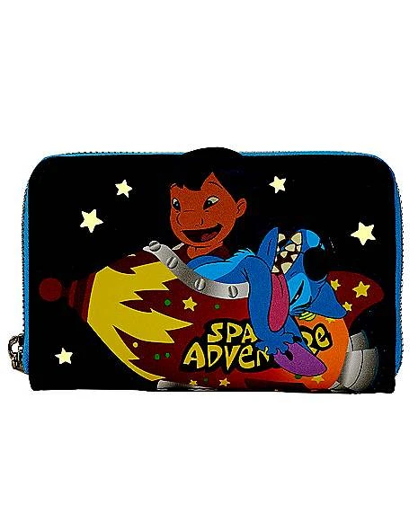 Loungefly Glow In The Dark Space Adventure Zip Wallet - Lilo & Stitch 2 Loungefly Glow In The Dark Space Adventure Zip Wallet - Lilo & Stitch - Image 2