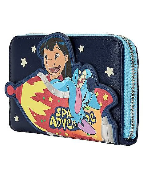 Loungefly Glow In The Dark Space Adventure Zip Wallet - Lilo & Stitch 3 Loungefly Glow In The Dark Space Adventure Zip Wallet - Lilo & Stitch - Image 3