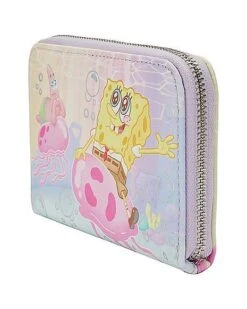 Loungefly Pastel Jellyfish Zip Wallet - SpongeBob SquarePants -Online Halloween Costumes 03915691 d