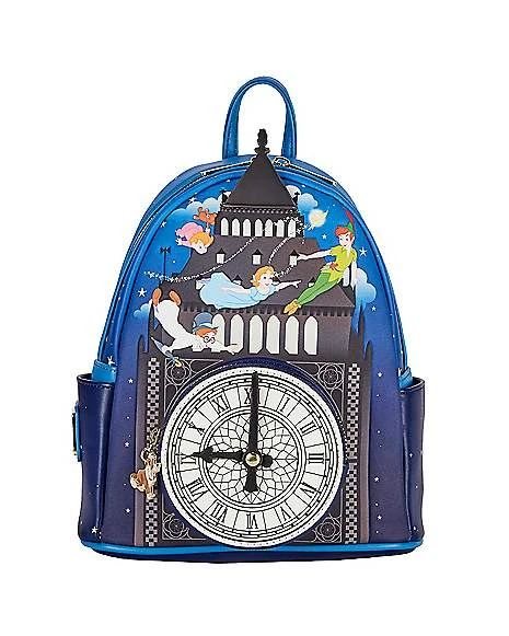 Loungefly Glow In The Dark Peter Pan Clock Mini Backpack - Disney 1 Loungefly Glow In The Dark Peter Pan Clock Mini Backpack - Disney