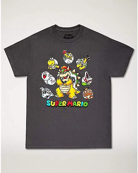Super Mario Bowser And Friends T Shirt- Nintendo 1 Super Mario Bowser And Friends T Shirt- Nintendo