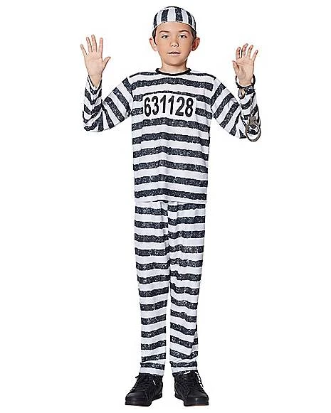 Kids Jailbird Costume 1 Kids Jailbird Costume