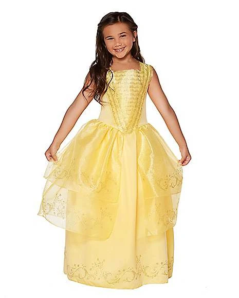 Kids Belle Costume Deluxe - Beauty And The Beast Movie 1 Kids Belle Costume Deluxe - Beauty And The Beast Movie