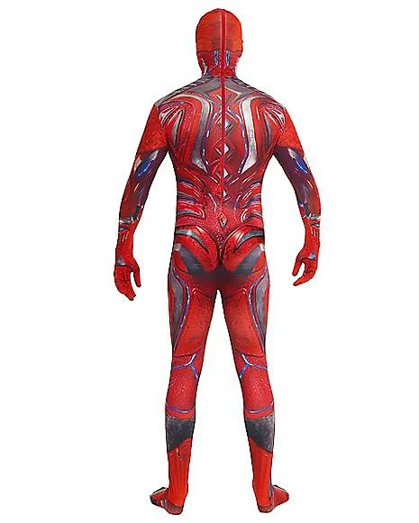 Adult Red Ranger Skin Suit Costume - Power Rangers 2 Adult Red Ranger Skin Suit Costume - Power Rangers - Image 2