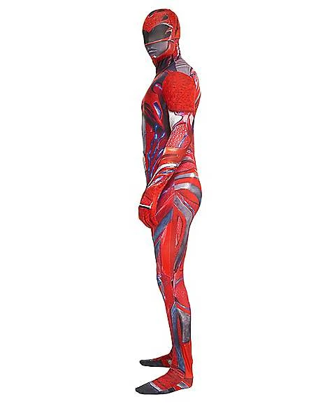 Adult Red Ranger Skin Suit Costume - Power Rangers 3 Adult Red Ranger Skin Suit Costume - Power Rangers - Image 3