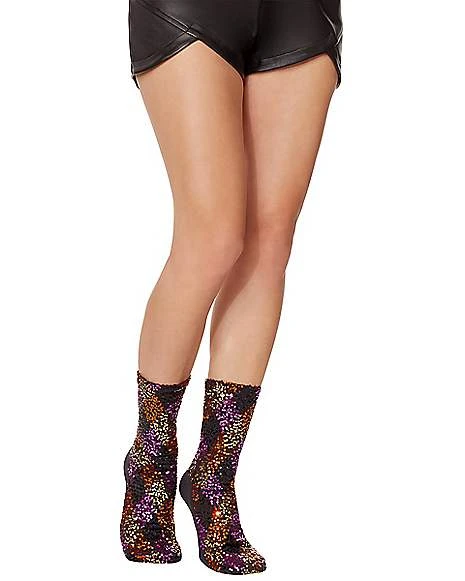 Harley Quinn Sequin Socks - Birds Of Prey 2 Harley Quinn Sequin Socks - Birds Of Prey - Image 2