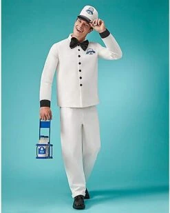 Adult Retro Milk Man Costume