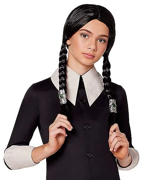 Kids Wednesday Addams Costume - The Addams Family 2 4 Kids Wednesday Addams Costume - The Addams Family 2 - Image 4