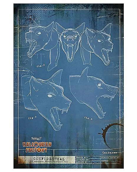 Spirit Halloween Factory Animatronic Blueprint Posters - 4 Pack 4 Spirit Halloween Factory Animatronic Blueprint Posters - 4 Pack - Image 4
