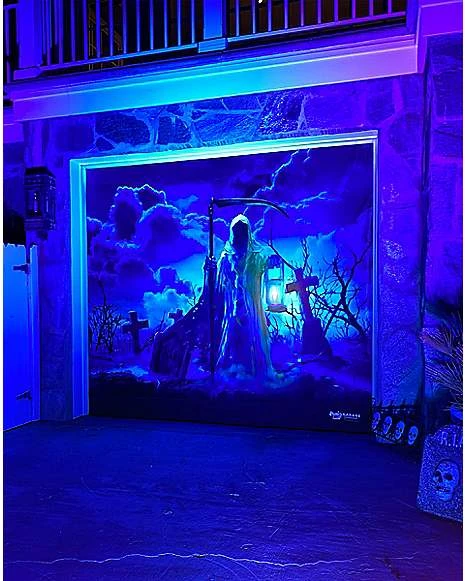 Haunted Reaper Garage Single Door Cover 1 Haunted Reaper Garage Single Door Cover