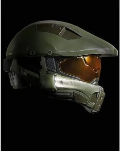 Kids Master Chief Light-Up Helmet Deluxe - Halo 11 Kids Master Chief Light-Up Helmet Deluxe - Halo -Online Halloween Costumes 07651862 f