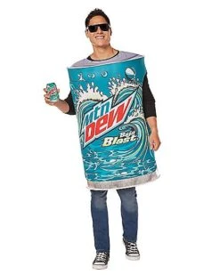 New Products 16 Adult 3D Mountain Dew Baja Blast Costume