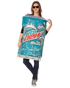Adult 3D Mountain Dew Baja Blast Costume 6 Adult 3D Mountain Dew Baja Blast Costume -Online Halloween Costumes 07656556 c
