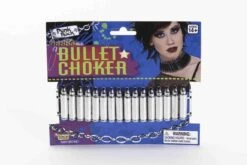 Forum Novelties Punk Rock White & Silver Bullet Choker Costume Accessory