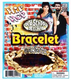 Forum Novelties Hip Hop Rapper Gangsta ID Bracelet Costume Jewelry Accessory