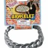 Forum Novelties Big Links Silver Costume Bracelet Accessory