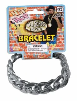 Forum Novelties Big Links Silver Costume Bracelet Accessory